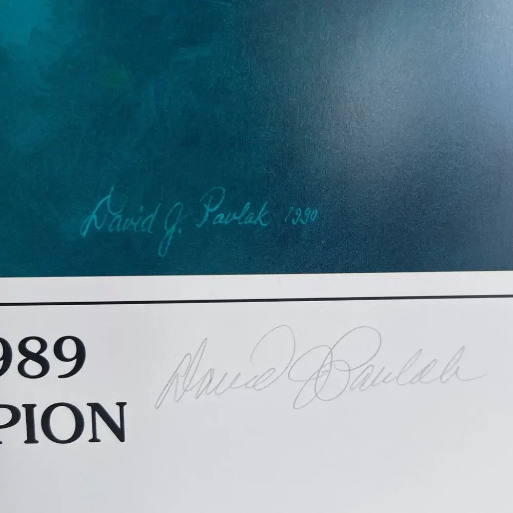 SECRETARIAT 1970-1989 Triple Crown Champion Signed by Artist David J. Pavlak - Picture 4 of 7